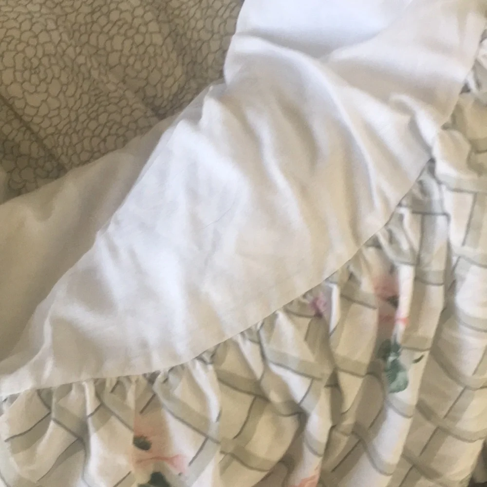 California king bed skirt or ruffles for curtains